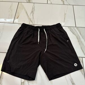 Vuori Black Athletic Men's Shorts